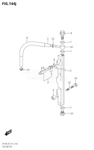 DF115A From 11503F-510001 (E01 E40)  2015 drawing FUEL INJECTOR (DF140AZ:E40)