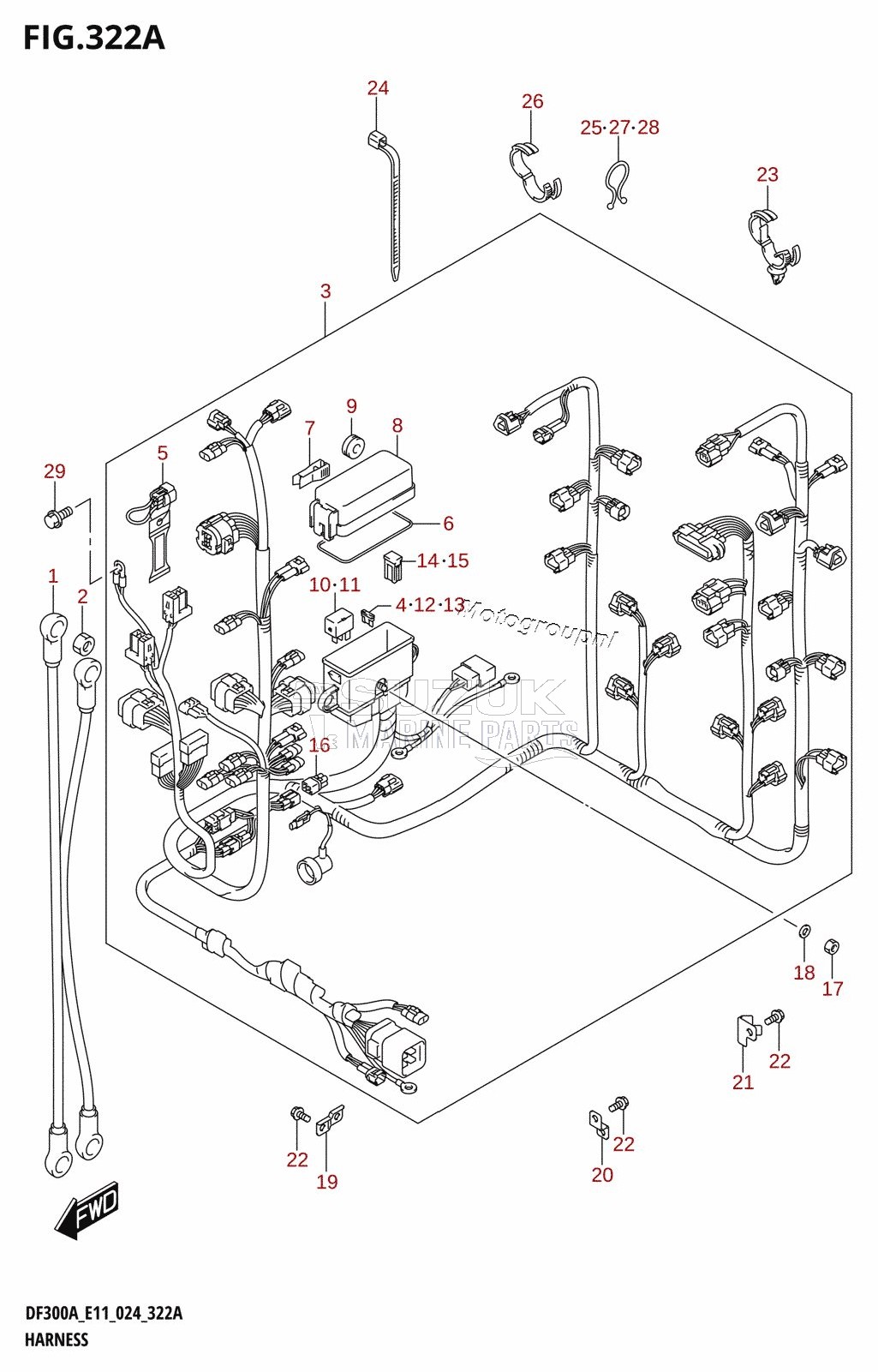 HARNESS (DF300A,DF250A)