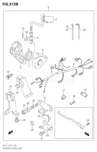 DF15 From 01503F-110001 (P01)  2011 drawing OPT:REMOTE CONTROL PARTS (K5,K6,K7,K8,K9,K10,011)