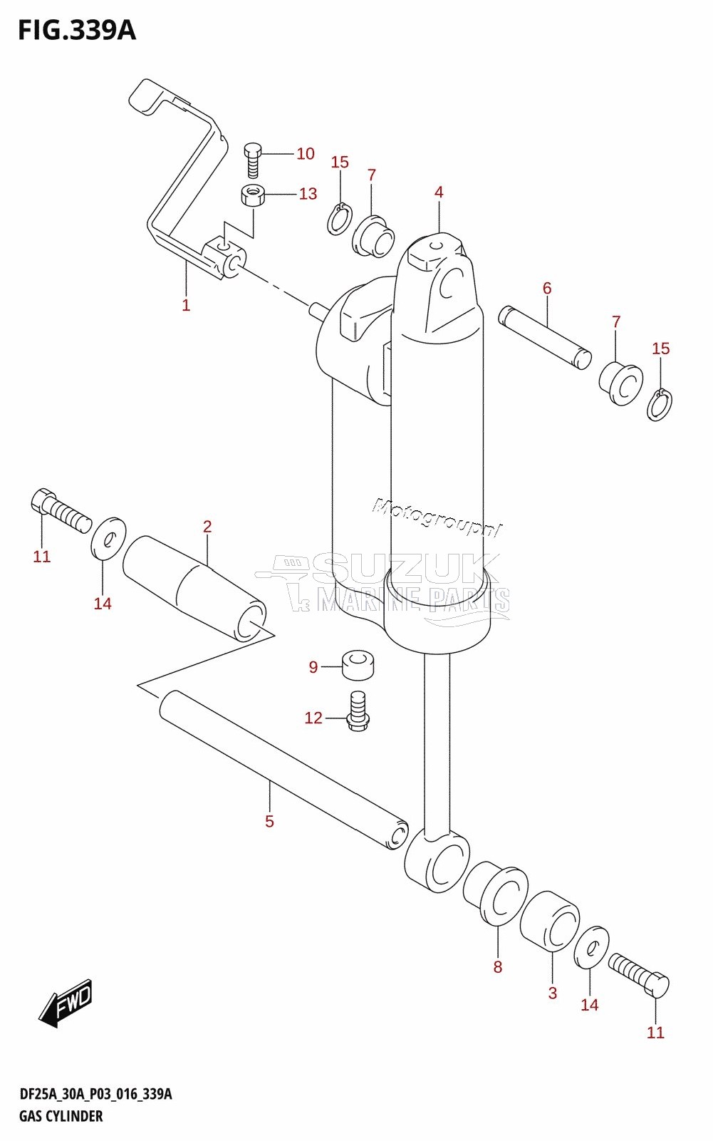 GAS CYLINDER (DF25AQ:P03)