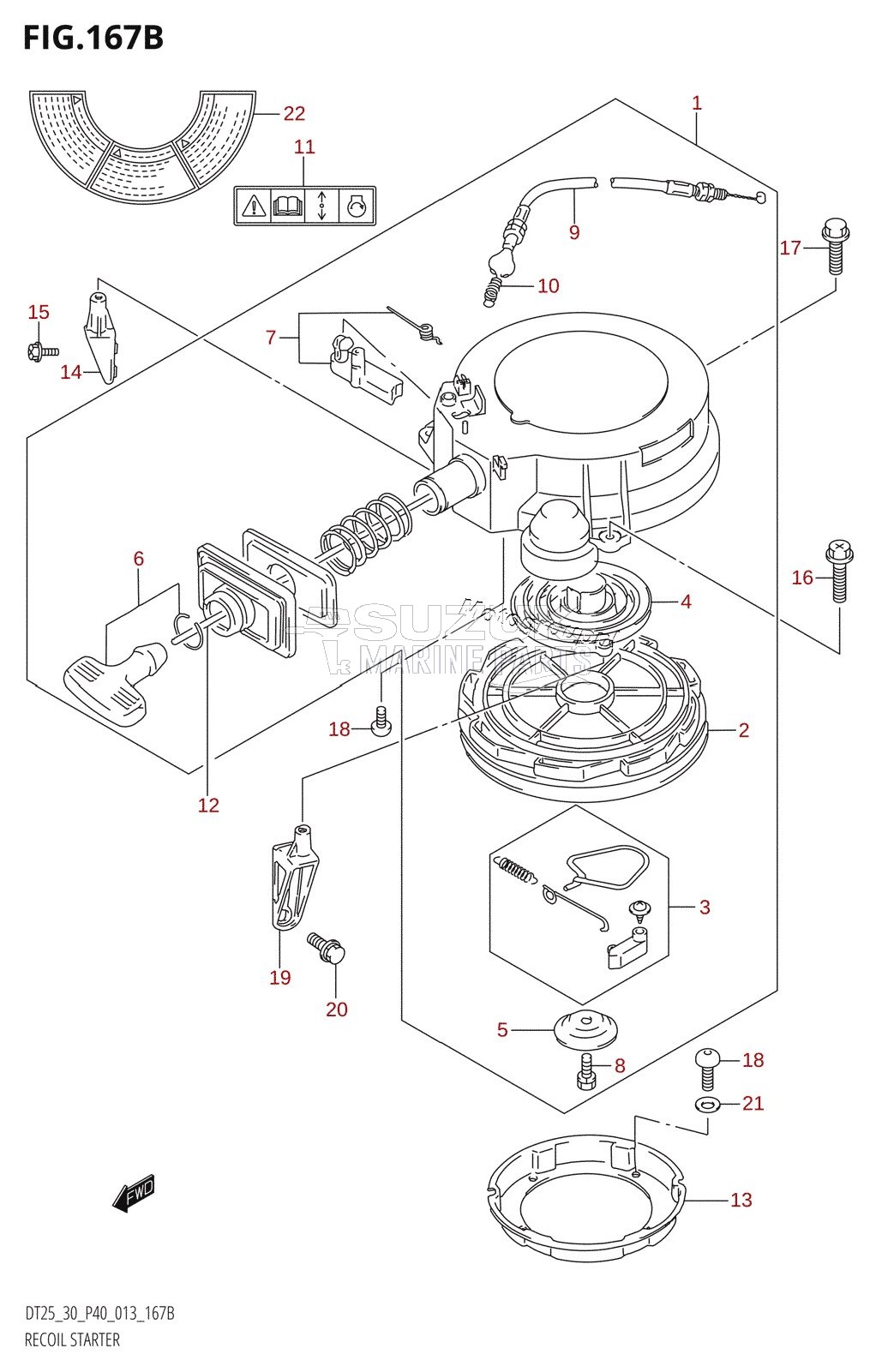 RECOIL STARTER (DT30:P40)