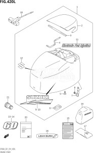 05003F-410001 (2014) 50hp E01-Gen. Export 1 (DF50A  DF50ATH) DF50A drawing ENGINE COVER (DF60ATH:E01)