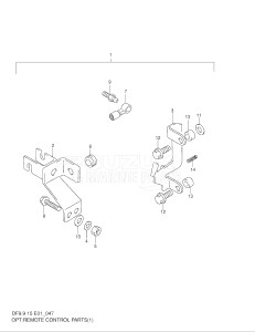 01501F-251001- (2002) 15hp - (DF15(A,R,AR)S K2) DF15(A,R,A)S drawing OPT:REMOTE CONTROL PARTS