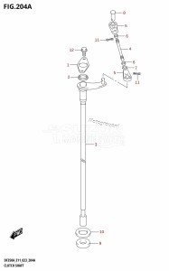 DF300B From 30003F-040001 (E11)  2020 drawing CLUTCH SHAFT