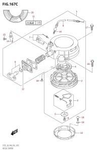 DT30 From 03005-610001 ()  2016 drawing RECOIL STARTER (DT30R:P40)