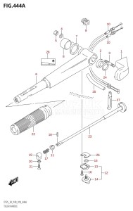 DT30 From 03005 -810001 ()  2018 drawing TILLER HANDLE (DT25K)