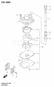 DF80A From 08002F-810001 (E01 E40)  2018 drawing WATER PUMP (DF70A:E40,DF70ATH:E40)