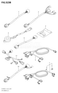 11506F-240001 (2022) 115hp E11 E40-Gen. Export 1-and 2 (DF115BT  DF115BT) DF115BT drawing OPT:HARNESS (2) (023)