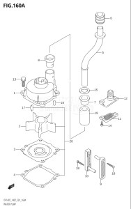 14002F-210001 (2012) 140hp E01 E40-Gen. Export 1 - Costa Rica (DF140T) DF140 drawing WATER PUMP ((DF140T,DF140Z):(K2,K3,K4,K5,K6))