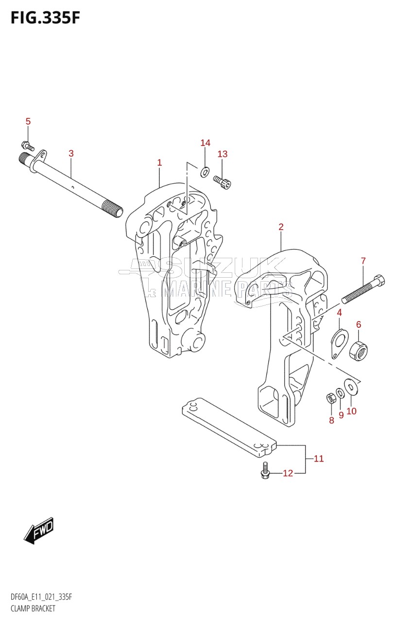 CLAMP BRACKET (DF60ATH)