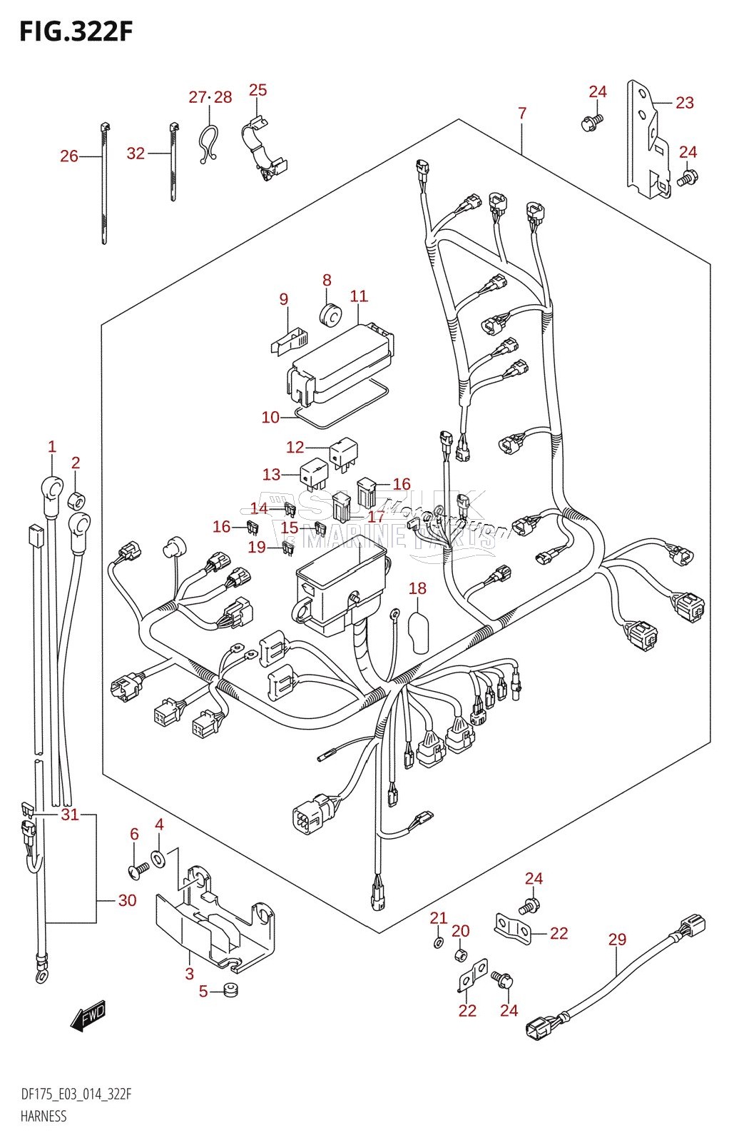 HARNESS (DF175TG:E03)