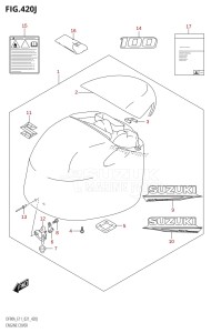 DF80A From 08002F-140001 (E01 E40)  2021 drawing ENGINE COVER (DF100B:021)