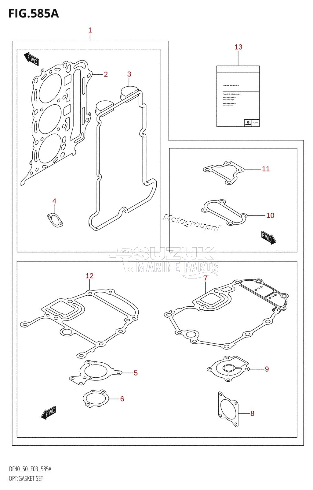 OPT:GASKET SET