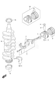 DF 70A drawing Crankshaft