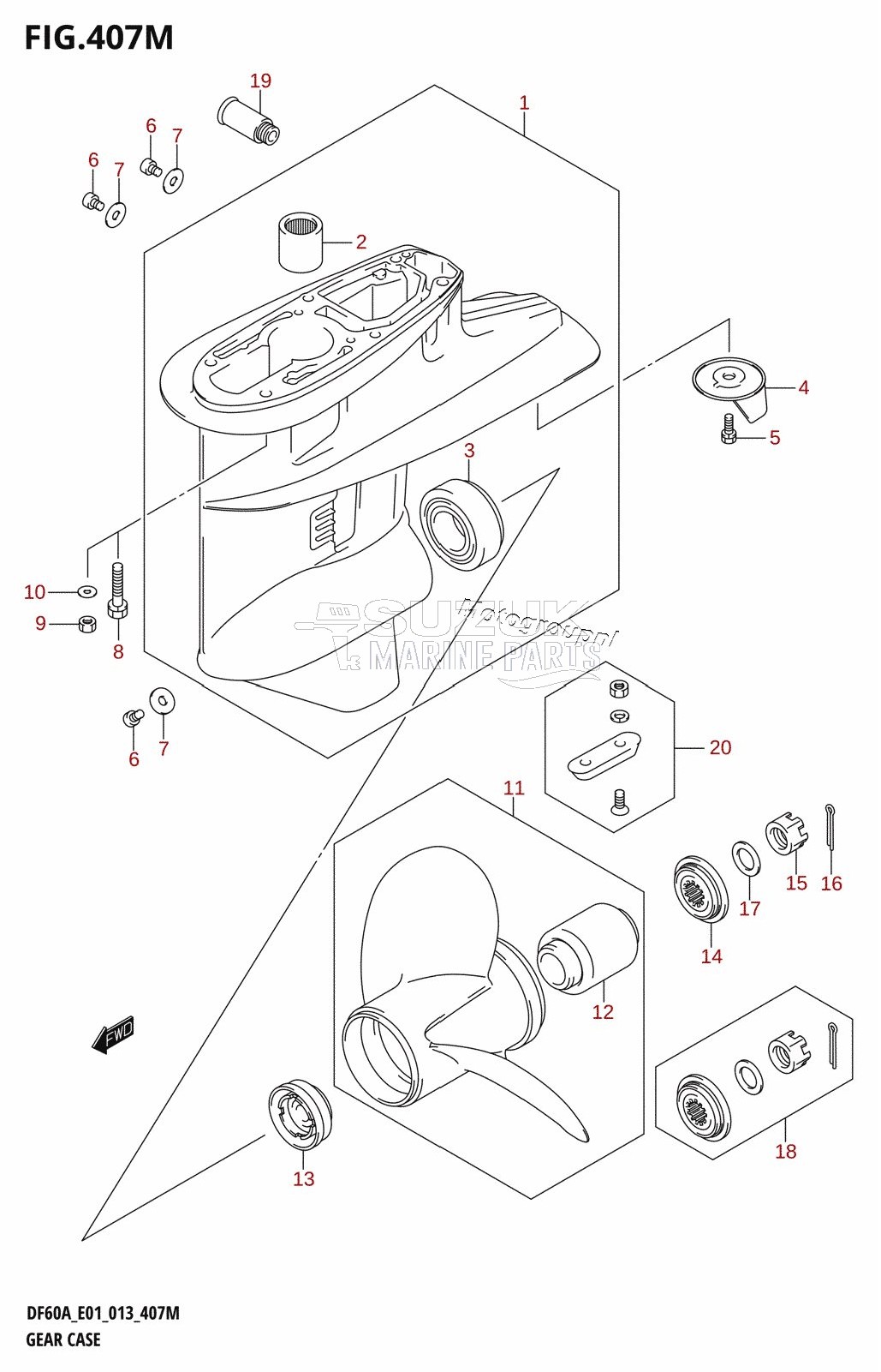 GEAR CASE (DF60ATH:E40)