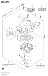 00995F-240001 (2022) 9.9hp E03-USA (DF9.9BTH) DF9.9B drawing RECOIL STARTER (DF15A:P01)