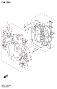 DF225T From 22503F-440001 (E11 - E40)  2024 drawing THROTTLE BODY (DF200T,DF200Z)