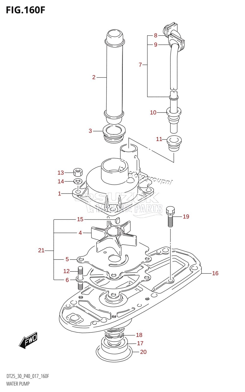 WATER PUMP (DT30R:P40)