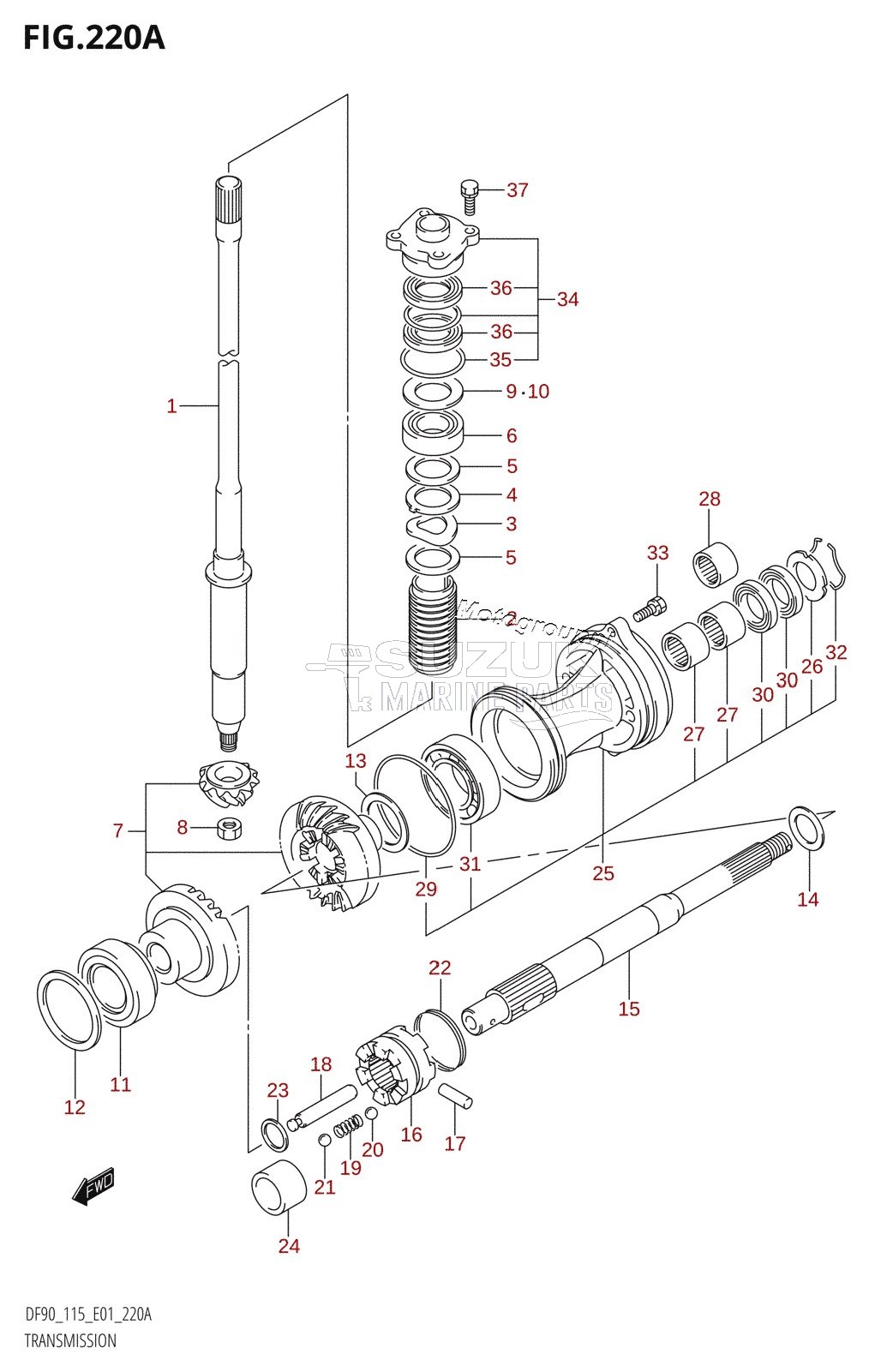 TRANSMISSION (DF90T,DF100T,DF115T,DF115WT)