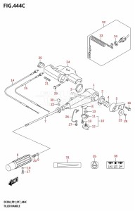 DF20A From 02002F-710001 (P01 P40)  2017 drawing TILLER HANDLE (DF15ATH:P01)