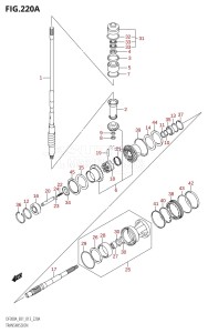 DF250A From 25003P-310001 (E01 E40)  2013 drawing TRANSMISSION