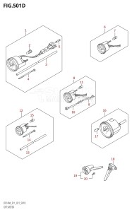 DF140A From 14003Z-140001 (E11 E40)  2021 drawing OPT:METER (E40)