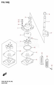 DF25A From 02504F-610001 (P01)  2016 drawing WATER PUMP (DF30AQ:P01)