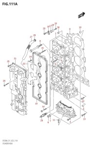 DF200A From 20003F-340001 (E11 E40)  2023 drawing CYLINDER HEAD ((DF200AT,DF200AZ,DF175AT,DF175AZ):(020,021,022))