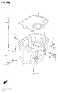 DF115AZ From 11503Z-710001 (E11 E40)  2017 drawing OIL PAN (DF140AZ:E40)