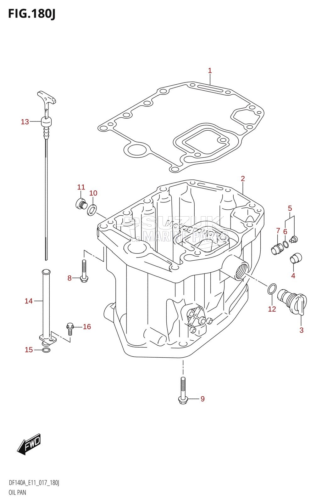 OIL PAN (DF140AZ:E40)