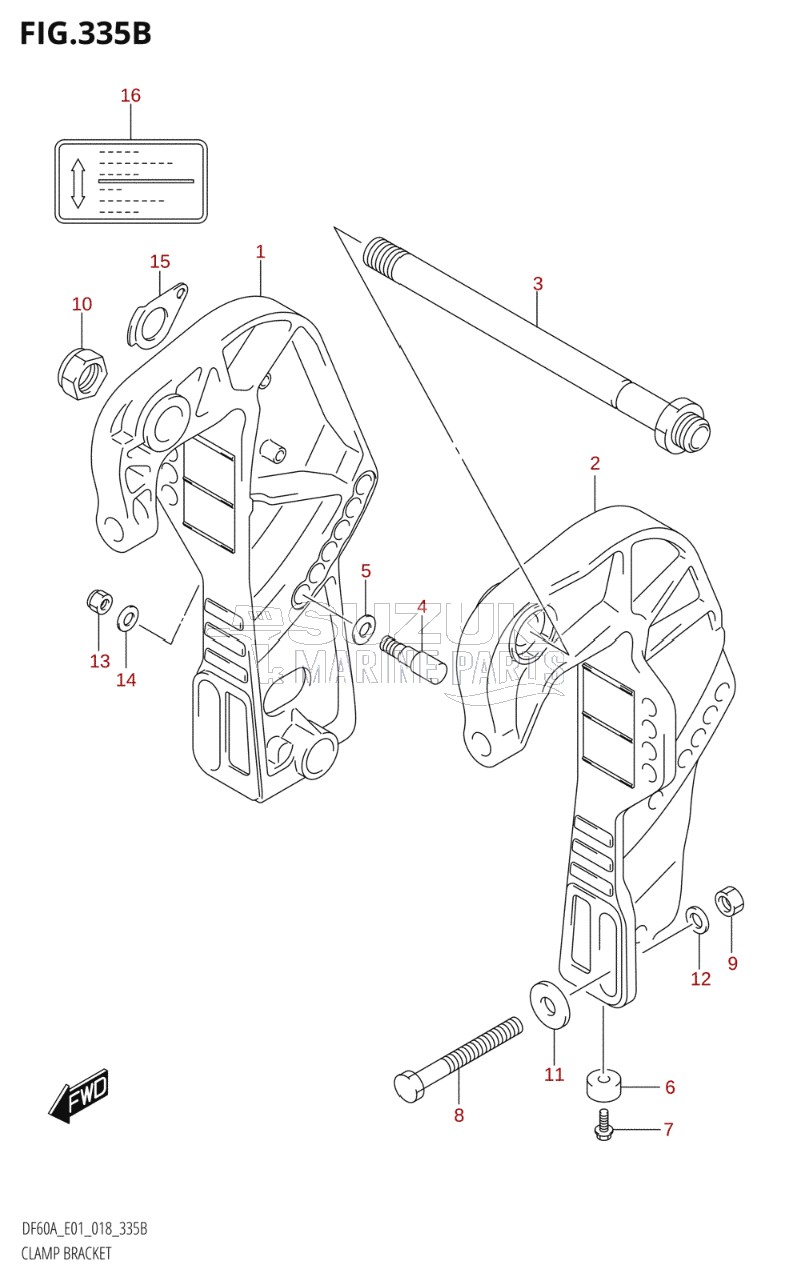 CLAMP BRACKET (DF40AQH)