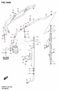 DF175AT From 17503F-440001 (E11 - E40)  2024 drawing FUEL INJECTOR (E03,E11)