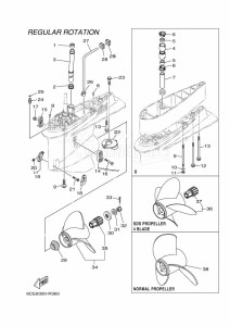 F225FETU drawing PROPELLER-HOUSING-AND-TRANSMISSION-2