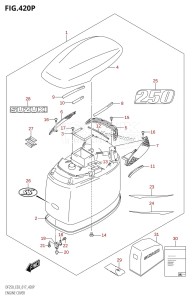 DF225T From 22503F-710001 (E03)  2017 drawing ENGINE COVER (DF250ST:E03)