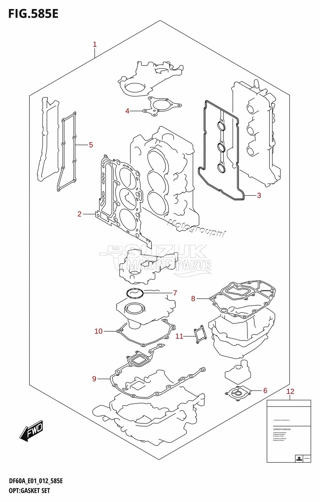 OPT:GASKET SET (DF50ATH:E01)