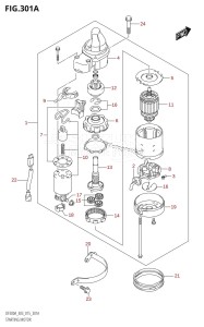 DF300A From 30002P-510001 (E03)  2015 drawing STARTING MOTOR