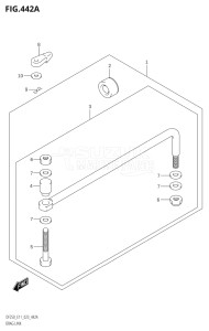 22503Z-140001 (2021) 225hp E11 E40-Gen. Export 1-and 2 (DF225Z) DF225Z drawing DRAG LINK