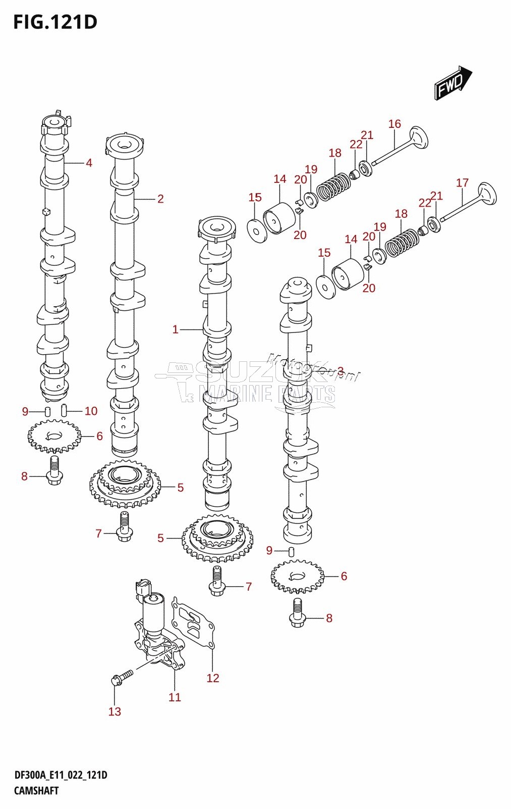 CAMSHAFT (DF250A:022)