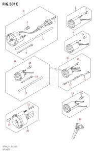 DF90A From 09003F-310001 (E01 E40)  2013 drawing OPT:METER (DF70ATH:E01)