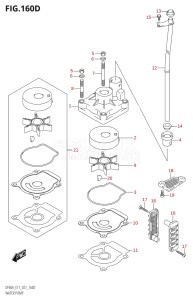 05003F-340001 (2023) 50hp E01-Gen. Export 1 (DF50AT  DF50ATH) DF50A drawing WATER PUMP ((DF60A,DF60AQH,DF60ATH):E40)