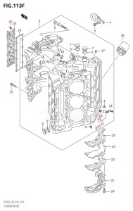 DF200 From 20002F-410001 (E03)  2014 drawing CYLINDER BLOCK (DF250Z:E03)