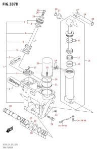 DF250Z From 25003Z-510001 (E01 E40)  2015 drawing TRIM CYLINDER (DF200Z:E40:X-TRANSOM)