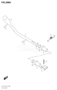 00252F-410001 (2014) 2.5hp P03-U.S.A (DF2.5) DF2.5 drawing CLUTCH LEVER