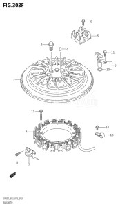 25003Z-310001 (2013) 250hp E03-USA (DF250Z) DF250Z drawing MAGNETO (DF250Z:E03)