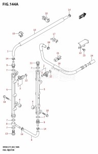 DF225T From 22503F-040001 (E01 E03 E40)  2020 drawing FUEL INJECTOR (E01,E11)