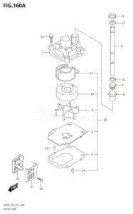 09003F-910001 (2019) 90hp E03-USA (DF90A) DF90A drawing WATER PUMP