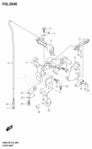 DF50A From 05004F-510001 (E01)  2015 drawing CLUTCH SHAFT (DF50A:E01)