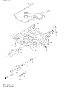 DF140 From 14000Z-251001 ()  2002 drawing ENGINE HOLDER