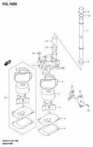 DF200 From 20002F-040001 (E01 E40)  2020 drawing WATER PUMP (E40)