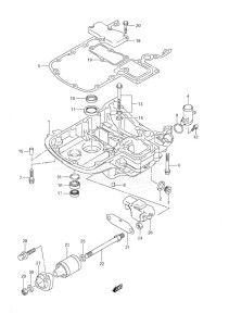 DF 140 drawing Engine Holder DF 140T (S/N 682149 & Newer) DF 140Z (S/N 680234 & Newer)